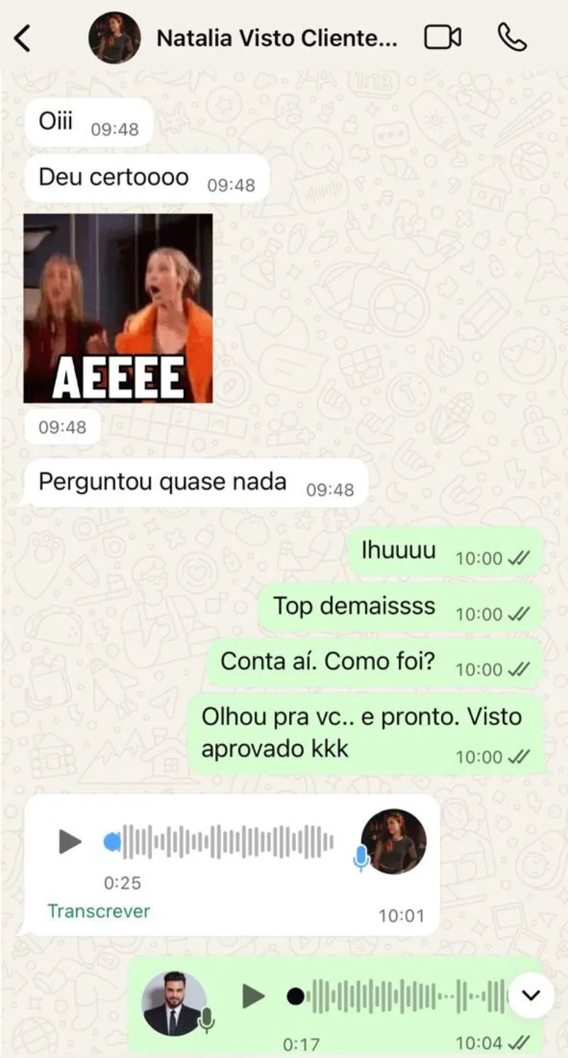 Conversa de aprovação 3