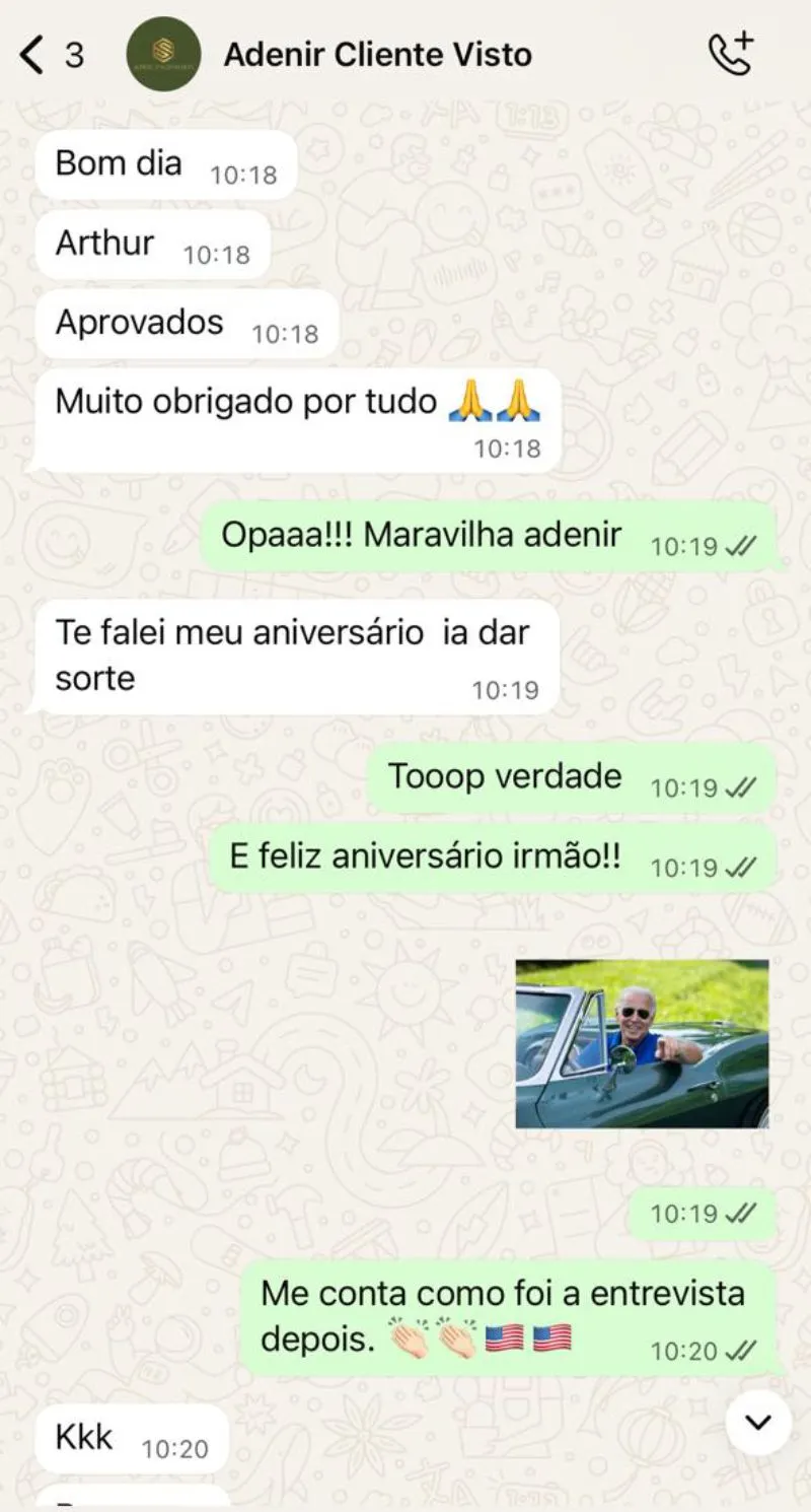 Conversa de aprovação 6