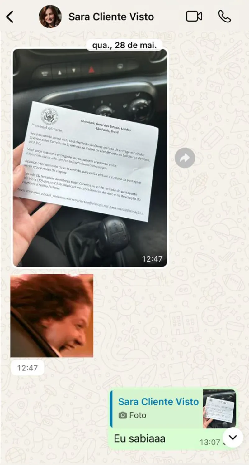 Conversa de aprovação 8