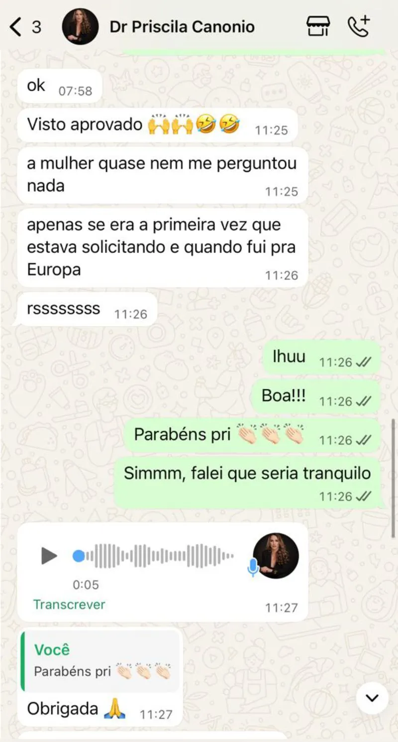 Conversa de aprovação 9